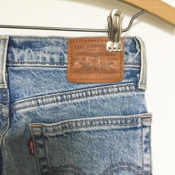 Levi's Premium Wedgie Blue Denim Jeans Pants Size 24 - Picture 10 of 13